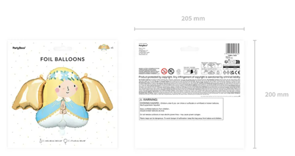 XXL Folienballon Figur - Engel - 77cm x 45cm